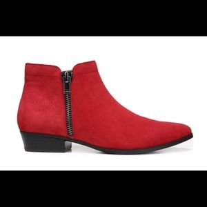 naturalizer blair booties red